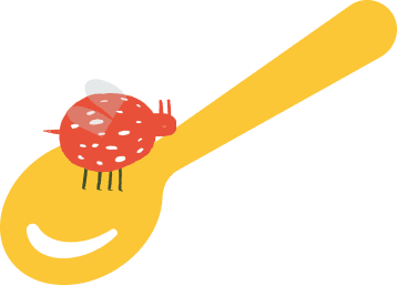 Lepel met een lieveheersbeestje